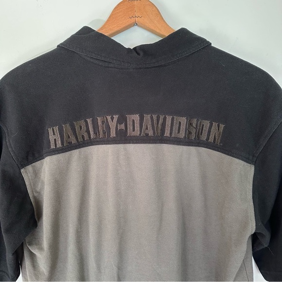 Harley Davidson Motorcycles Men’s Gray & Black Polo Shirt Size Medium - Picture 7 of 10